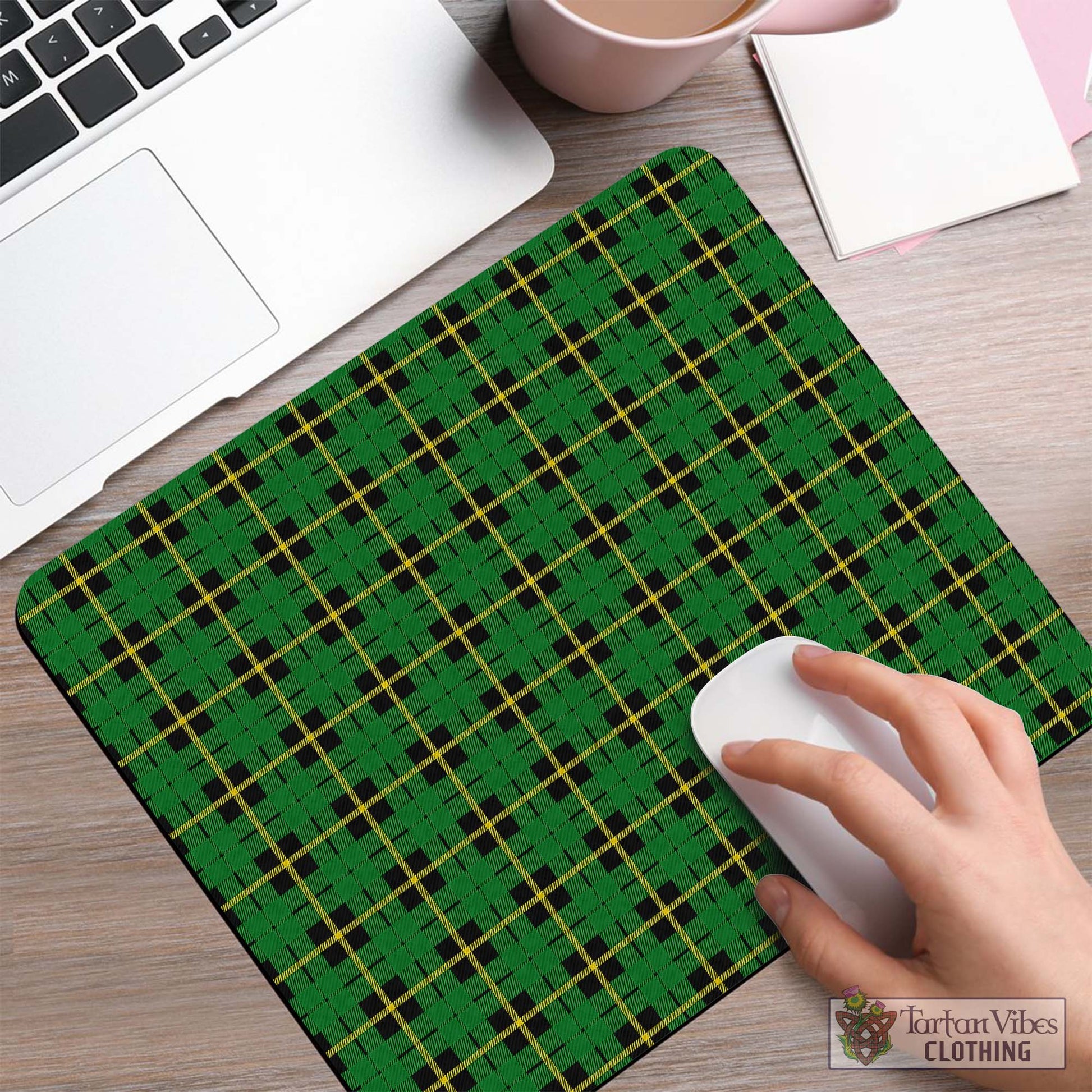 Tartan Vibes Clothing Wallace Hunting Green Tartan Mouse Pad