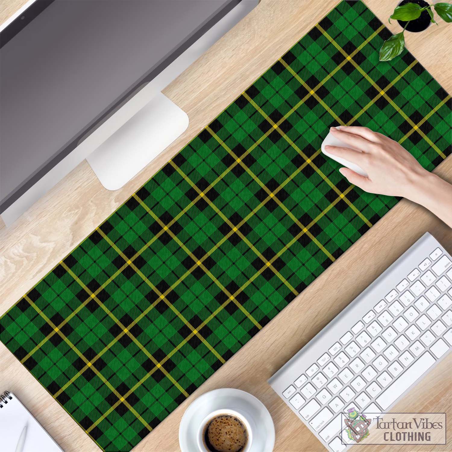 Tartan Vibes Clothing Wallace Hunting Green Tartan Mouse Pad