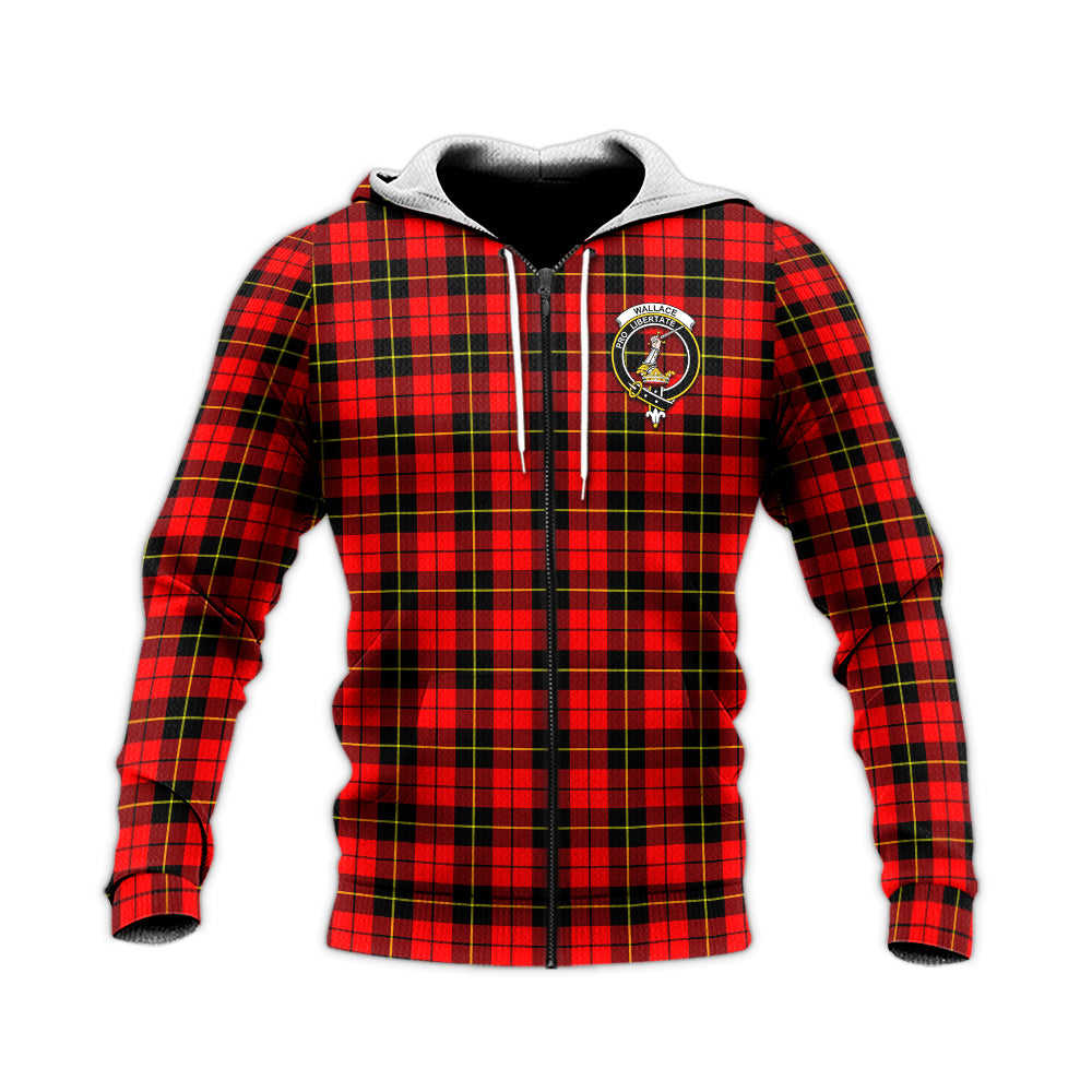 wallace-hunting-red-tartan-knitted-hoodie-with-family-crest