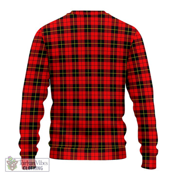 Wallace Hunting Red Tartan Ugly Sweater with Family Crest DNA In Me Style