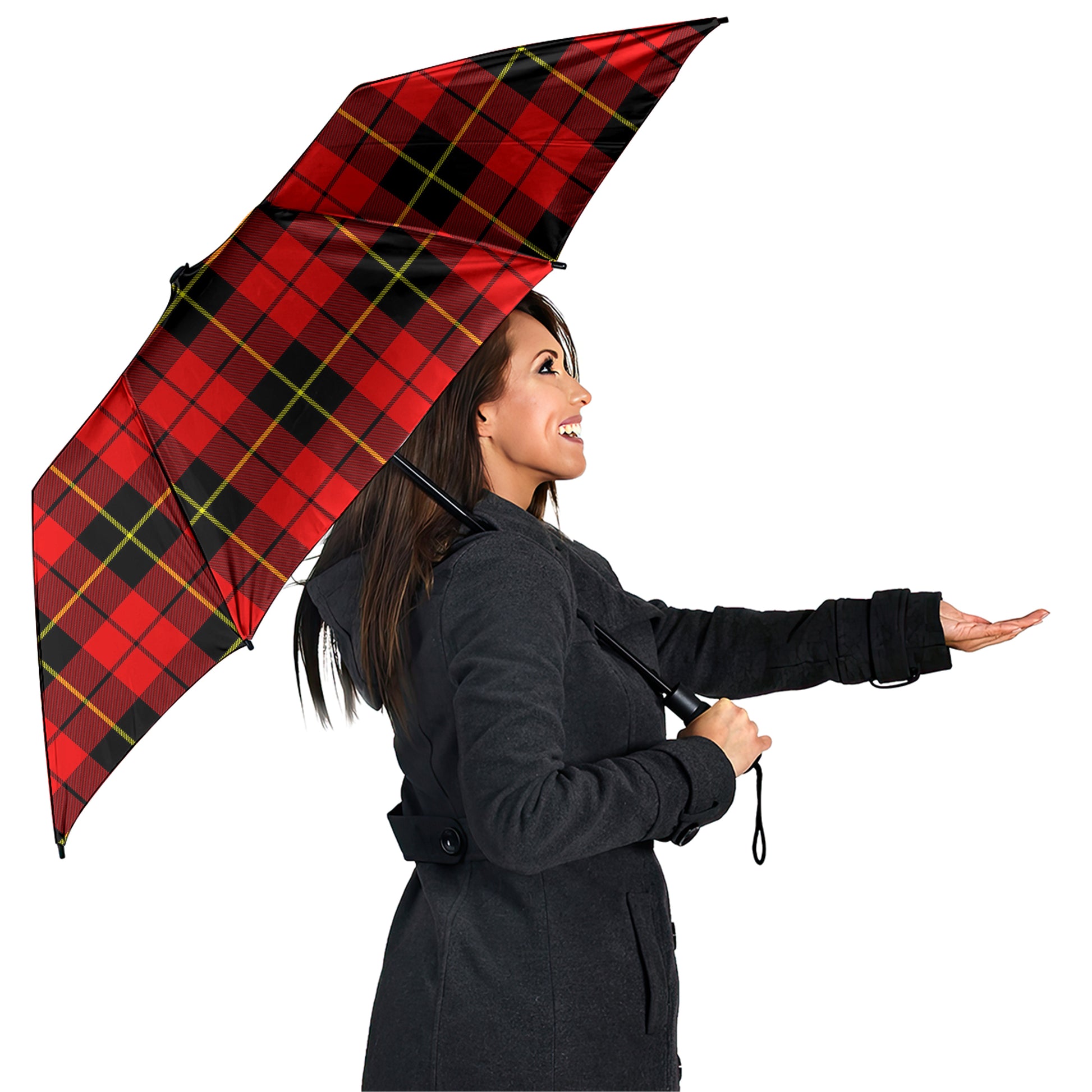 Wallace Hunting Red Tartan Umbrella - Tartanvibesclothing