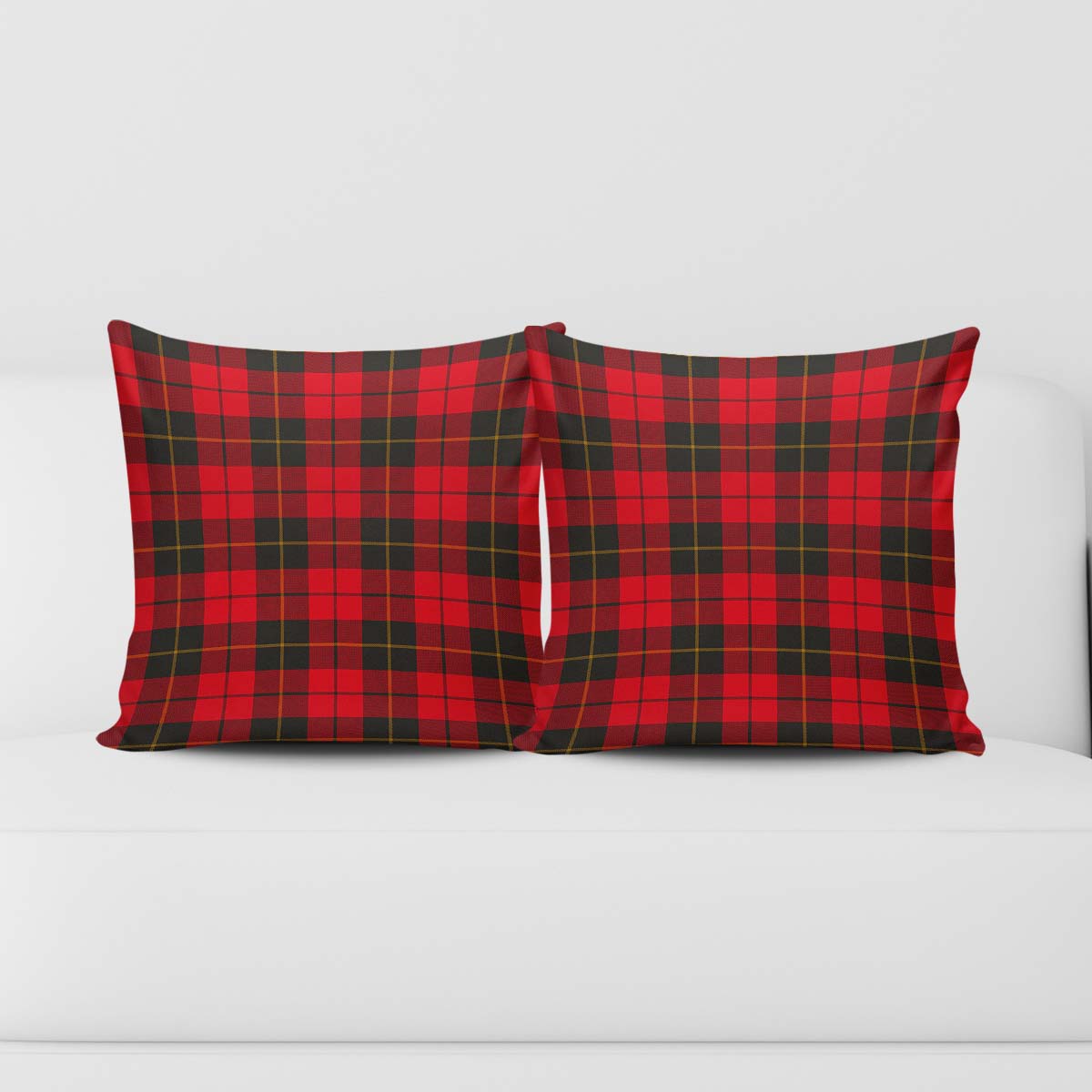 Wallace Weathered Tartan Pillow Cover Square Pillow Cover - Tartanvibesclothing