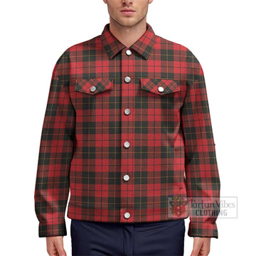 Wallace Weathered Tartan Unisex Lapel Cotton Jacket