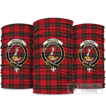 Wallace Weathered Tartan Neck Gaiters, Tartan Bandanas, Tartan Head Band with Family Crest