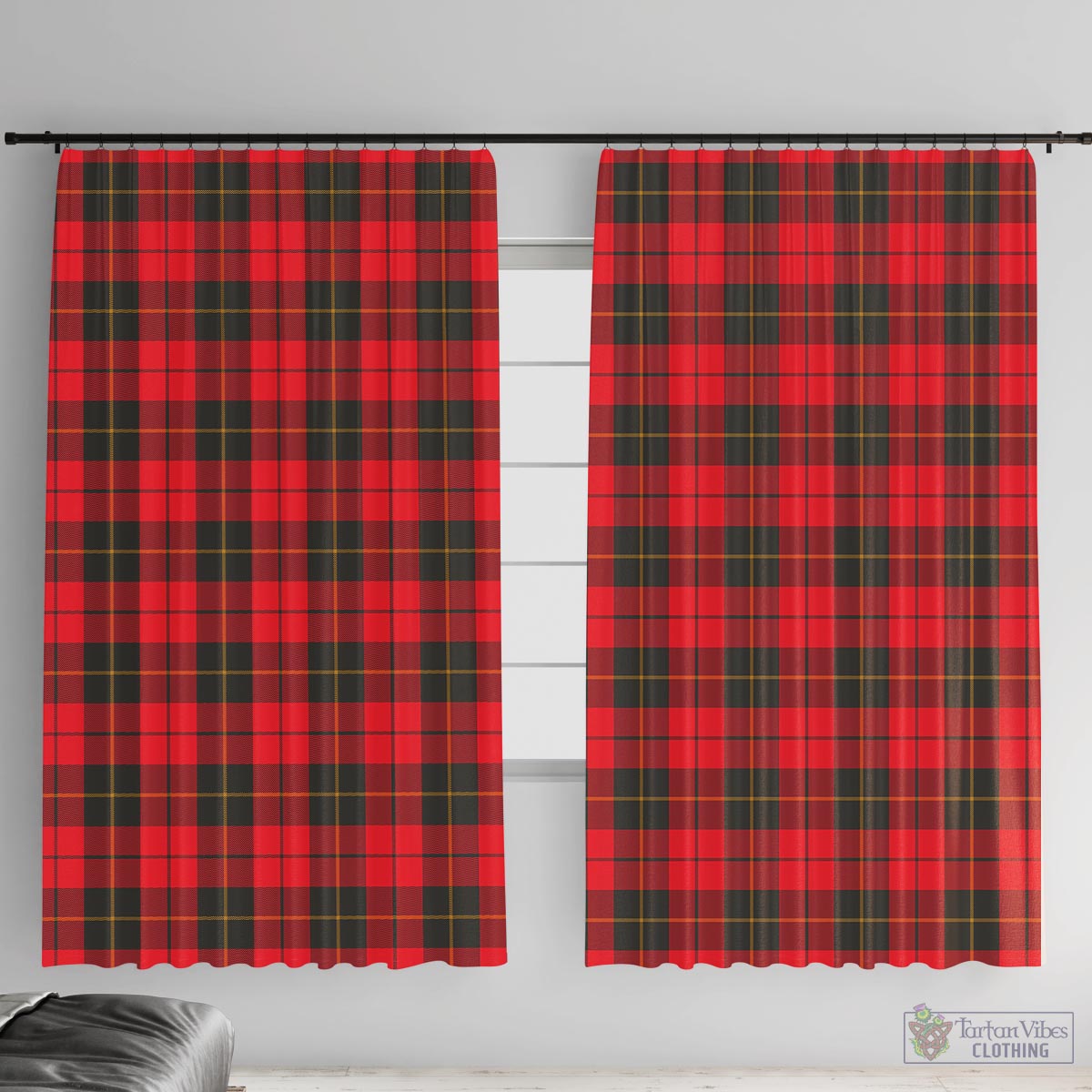 Wallace Weathered Tartan Window Curtain