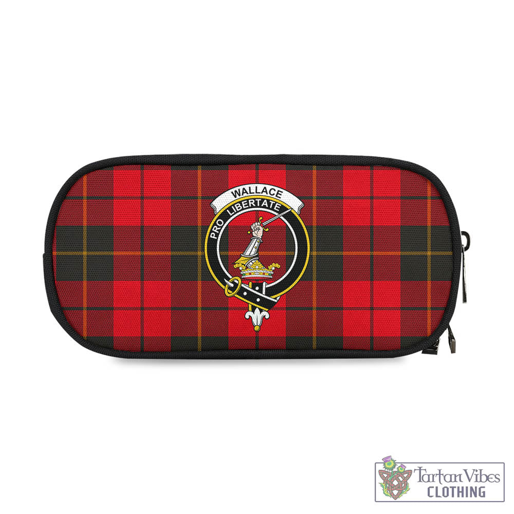 Tartan Vibes Clothing Wallace Weathered Tartan Pen and Pencil Case with Family Crest