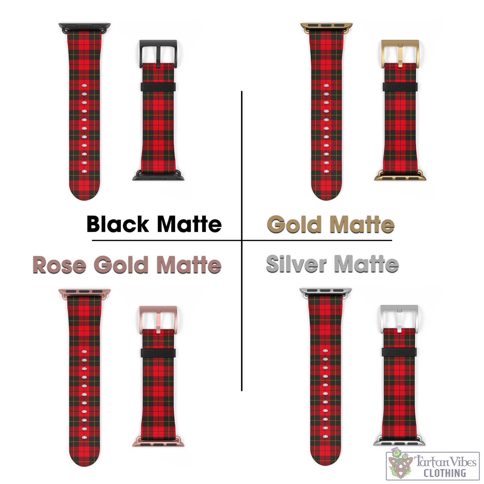 Tartan Vibes Clothing Wallace Weathered Tartan Watch Band