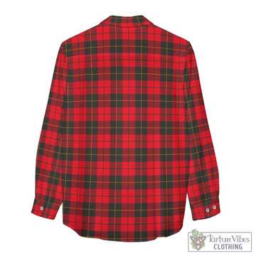 Wallace Weathered Tartan Women's Casual Shirt with Family Crest