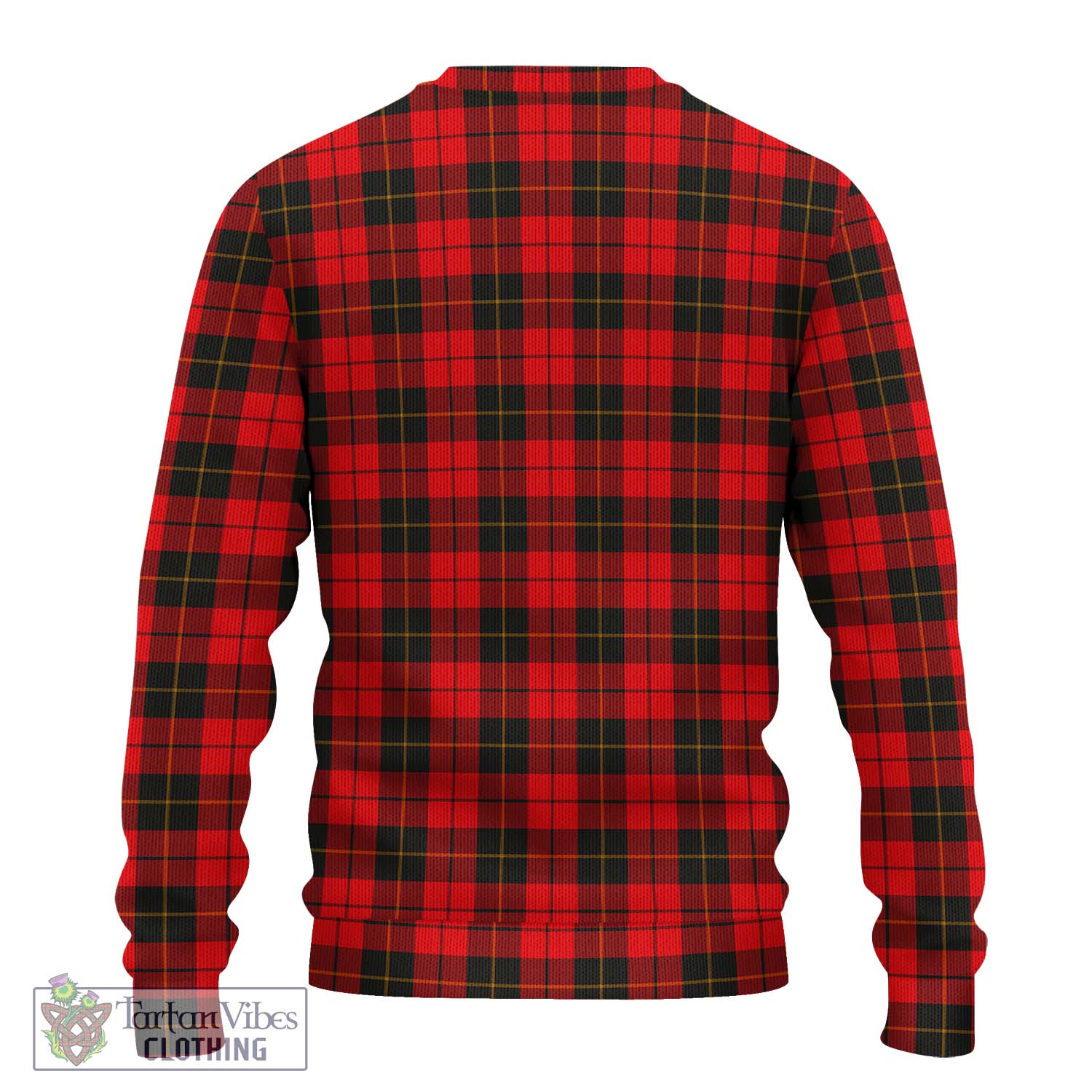 Tartan Vibes Clothing Wallace Weathered Tartan Knitted Sweater with Family Crest DNA In Me Style