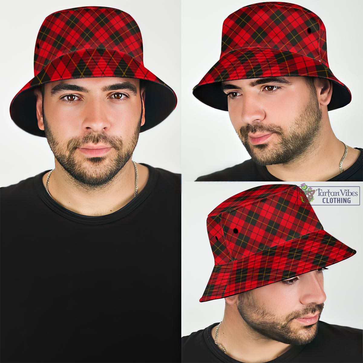 Tartan Vibes Clothing Wallace Weathered Tartan Bucket Hat