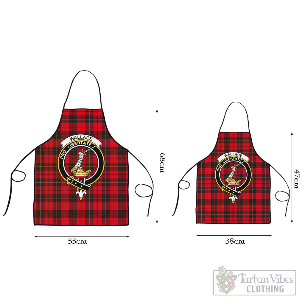 Tartan Vibes Clothing Wallace Weathered Tartan Apron with Family Crest