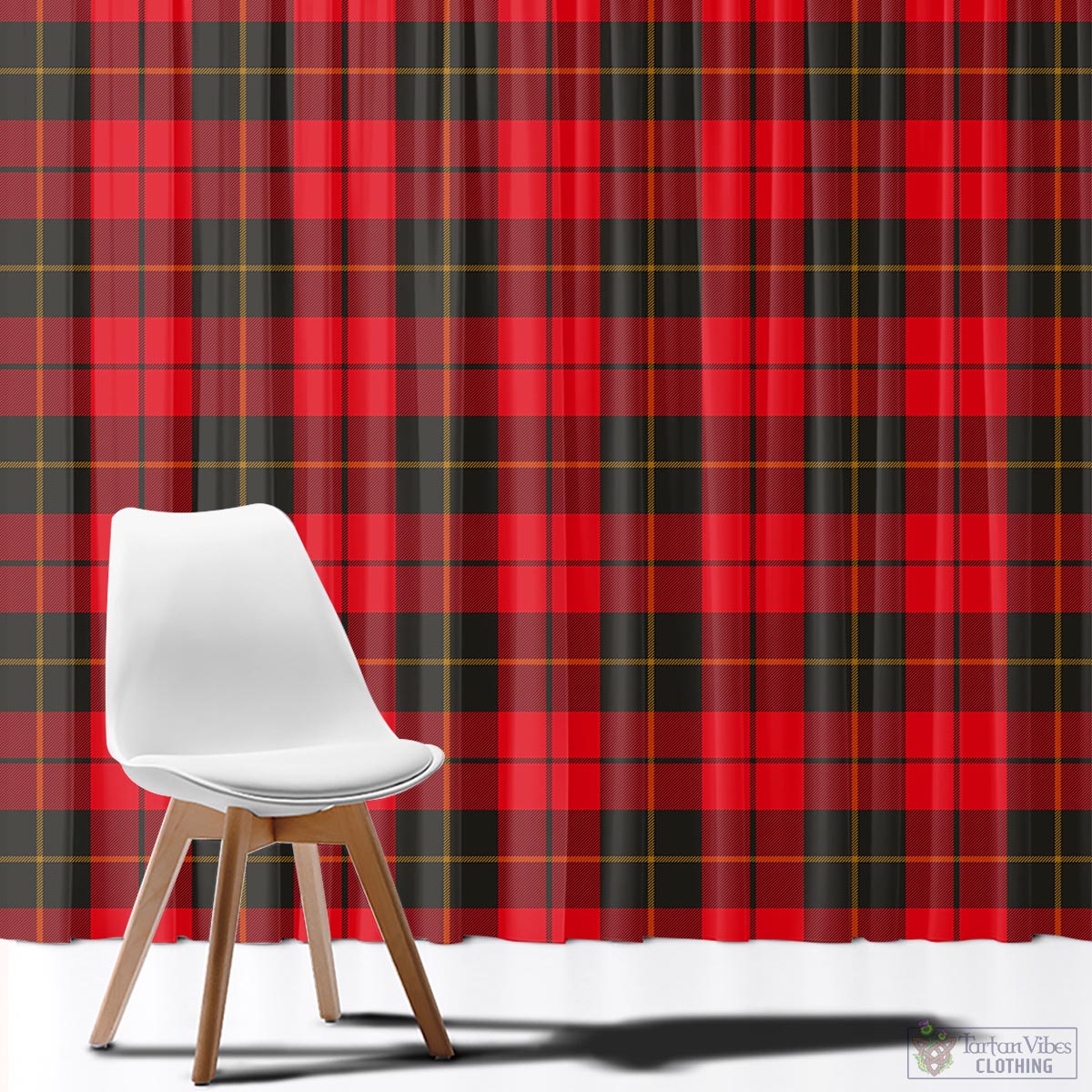 Wallace Weathered Tartan Window Curtain