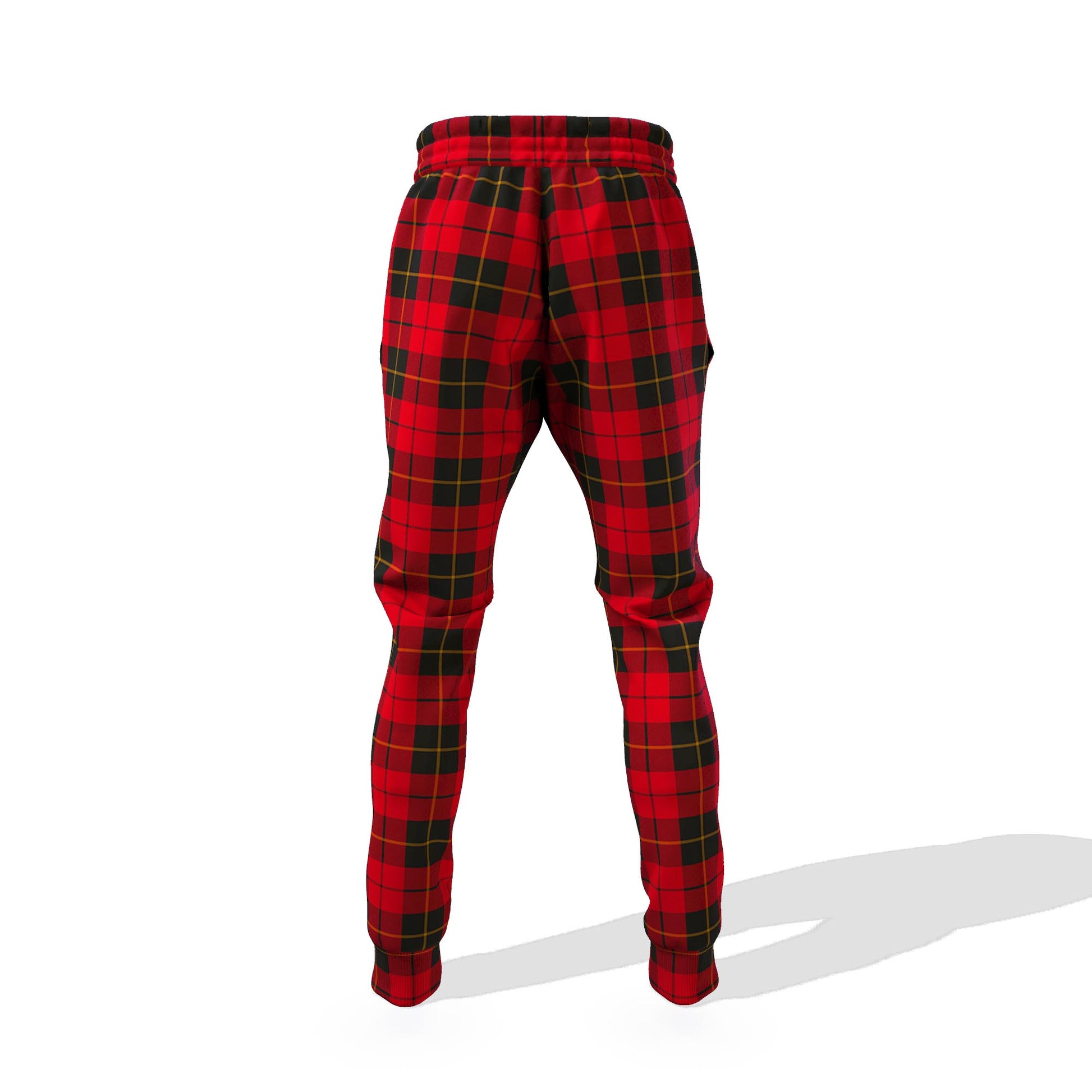 Wallace Weathered Tartan Joggers Pants with Family Crest - Tartanvibesclothing Shop