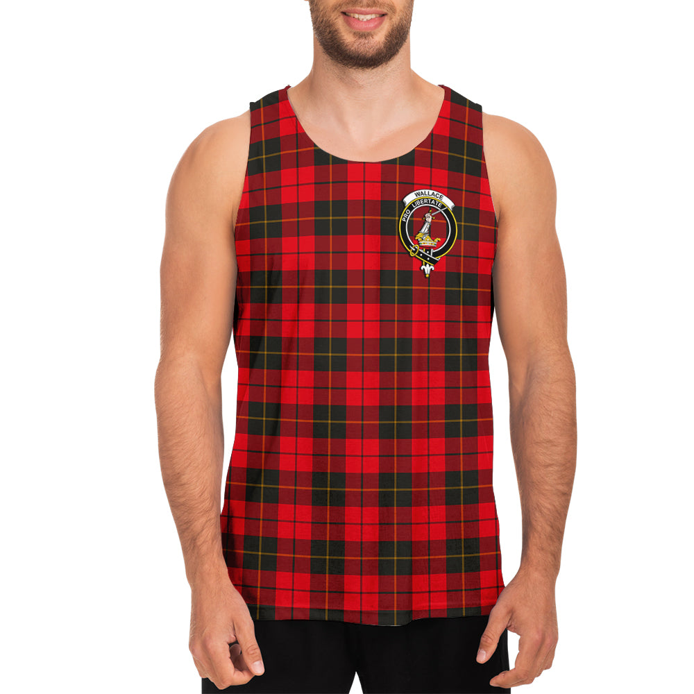 wallace-weathered-tartan-mens-tank-top-with-family-crest