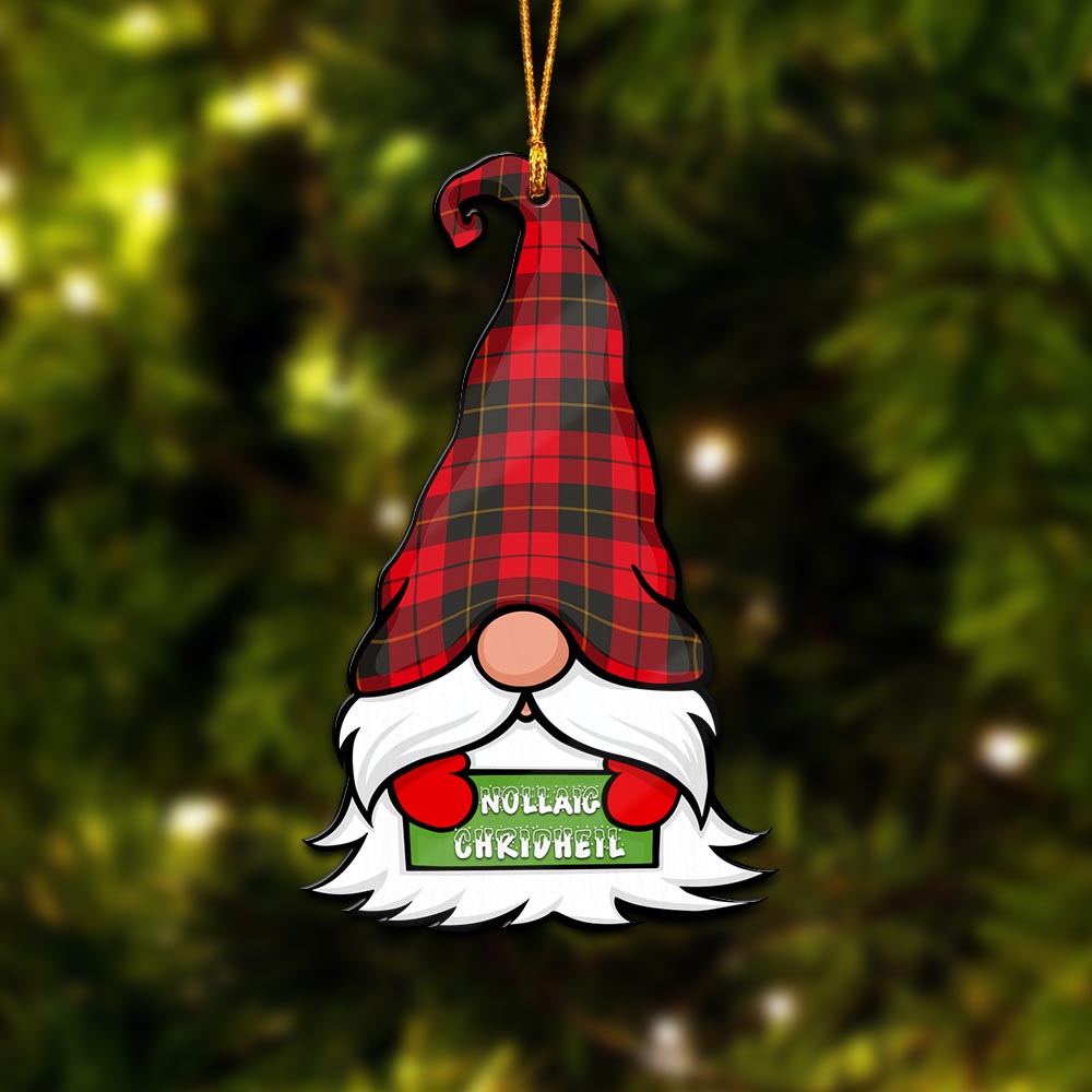 Wallace Weathered Gnome Christmas Ornament with His Tartan Christmas Hat - Tartanvibesclothing Shop