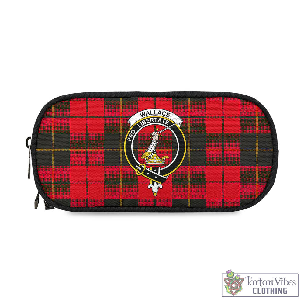 Tartan Vibes Clothing Wallace Weathered Tartan Pen and Pencil Case with Family Crest