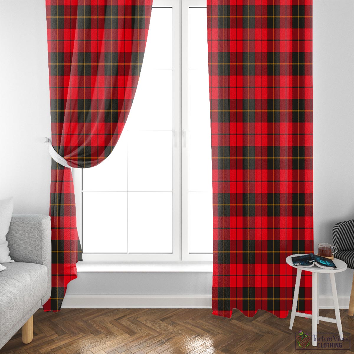 Wallace Weathered Tartan Window Curtain