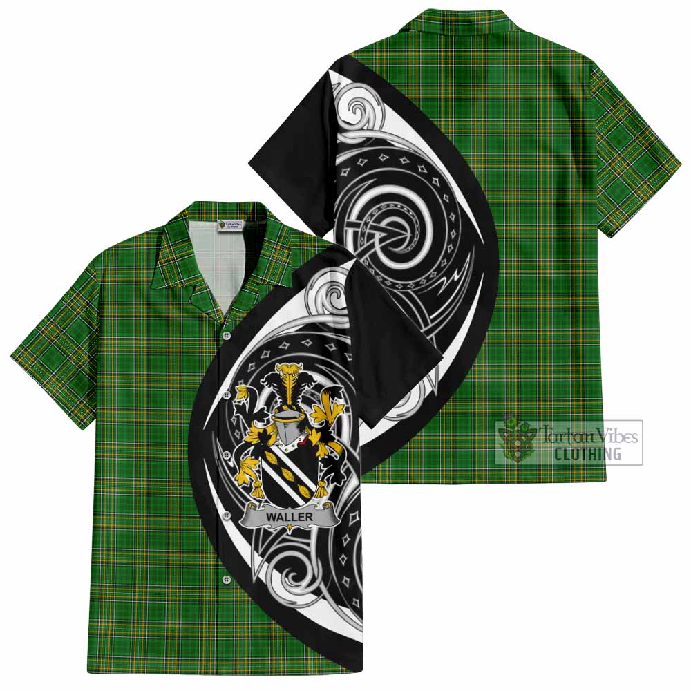 Waller Irish Clan Hawaiian Shirt Celtic Circle Style - Tartan Vibes Clothing