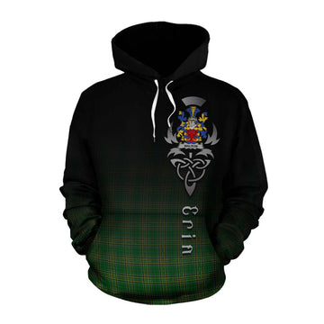 Walron Irish Clan Cotton Hoodie with Coat of Arms Erin Go Bragh Celtic Inspired Pullover Hoodie XS - Tartan Vibes Clothing