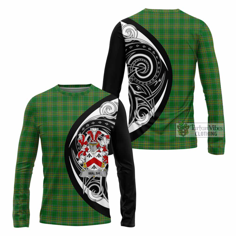 Walsh Irish Clan Long Sleeve T-Shirt Celtic Circle Style - Tartan Vibes Clothing