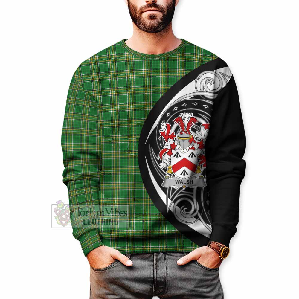 Walsh Irish Clan Sweatshirt Celtic Circle Style - Tartan Vibes Clothing