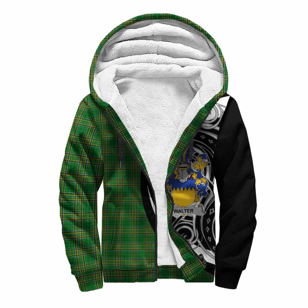 Walter Irish Clan Sherpa Hoodie Celtic Circle Style Unisex S - Tartan Vibes Clothing