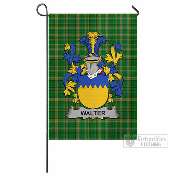 Walter Irish Clan Tartan Flag with Coat of Arms