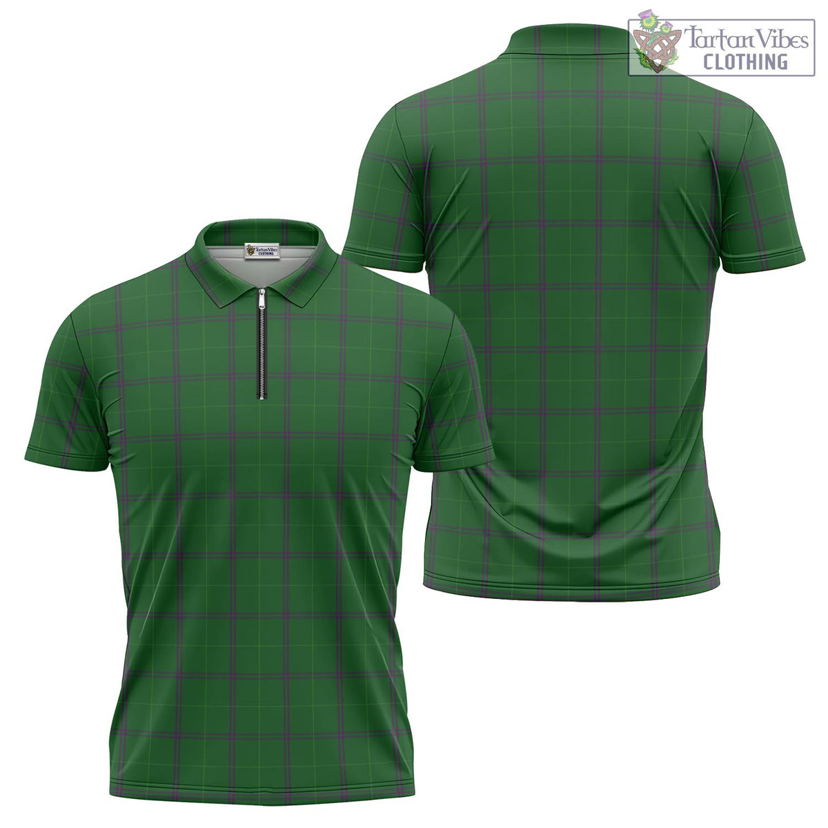 Walters Tartan Zipper Polo Shirt Unisex - Tartan Vibes Clothing