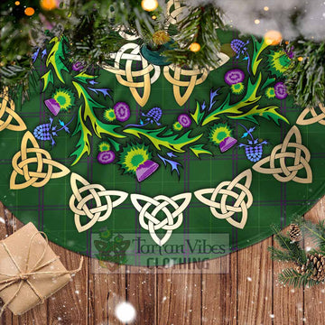 Walters Tartan Christmas Tree Skirt with Thistle Celtic Knot Style - Tartan Vibes Clothing