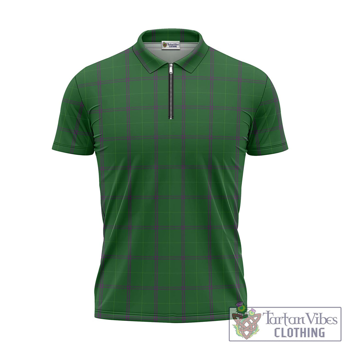 Walters Tartan Zipper Polo Shirt - Tartan Vibes Clothing