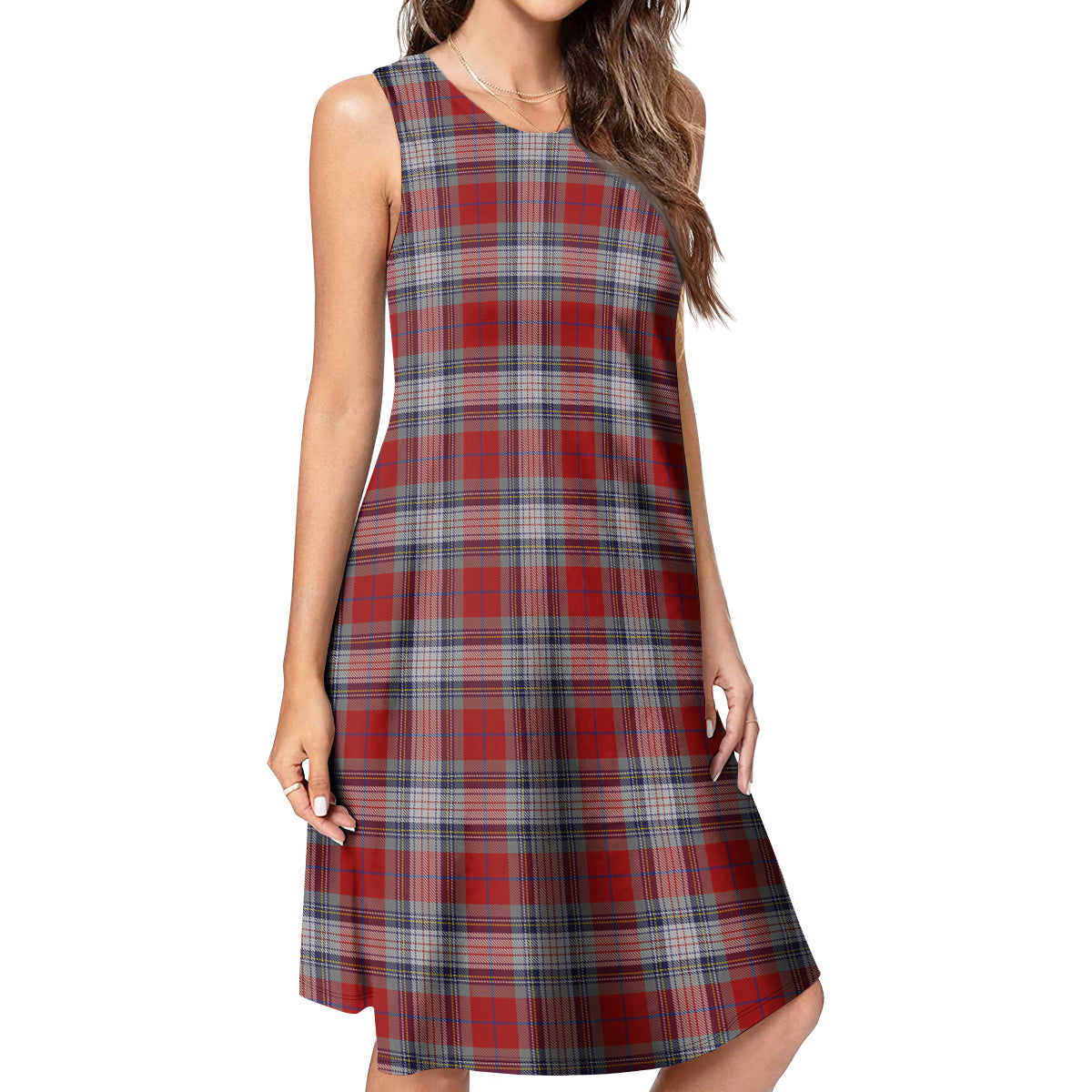 Warden Tartan Womens Casual Dresses 4XL - Tartan Vibes Clothing