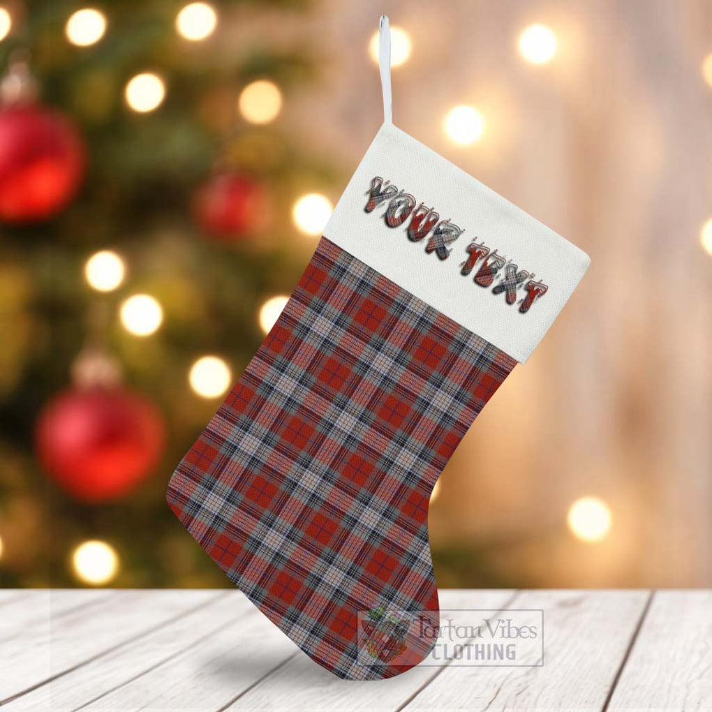 Tartan Vibes Clothing Warden Tartan Christmas Stocking with Personalized Text