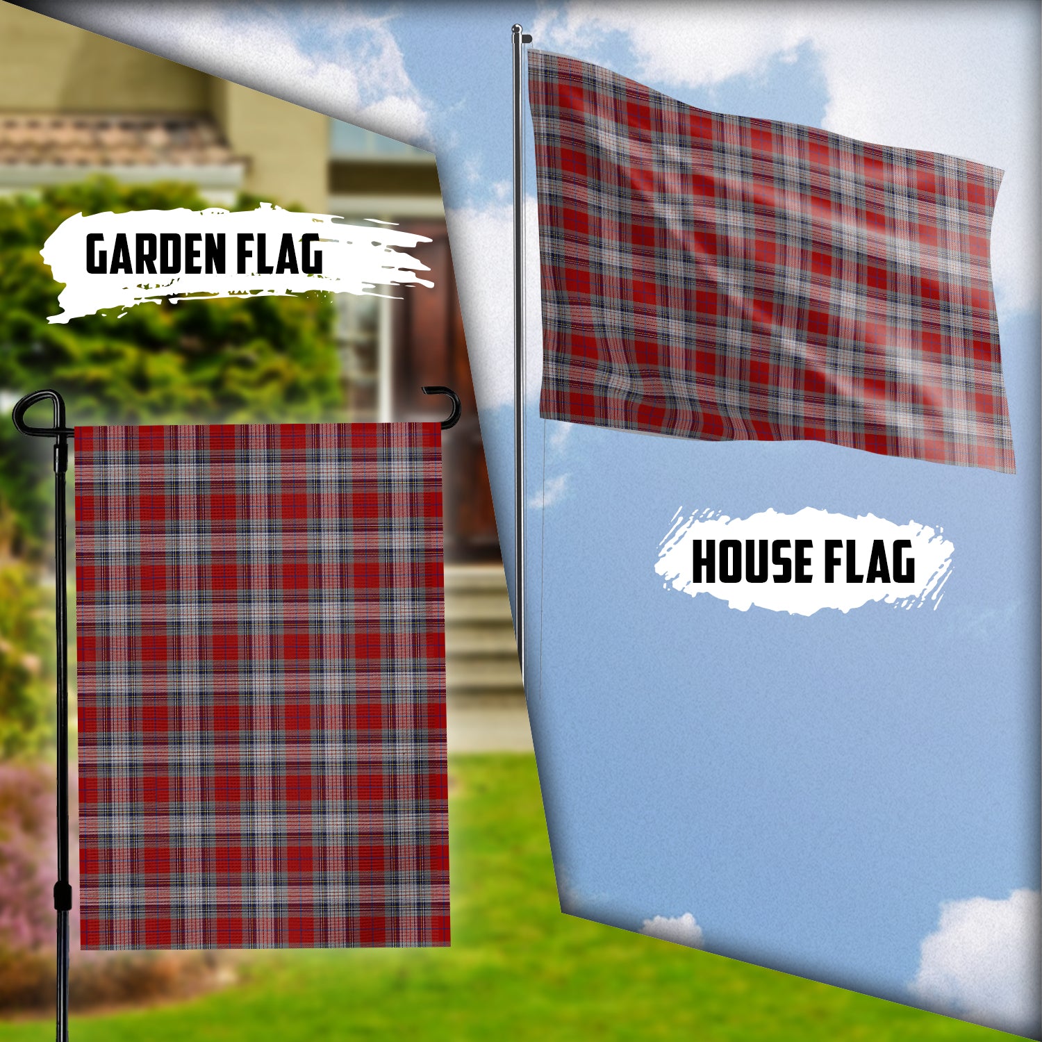 Warden Tartan Flag Garden Flag (Vertical) - Tartan Vibes Clothing