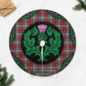 Warden Tartan Christmas Tree Skirt Scottish Thistle Style