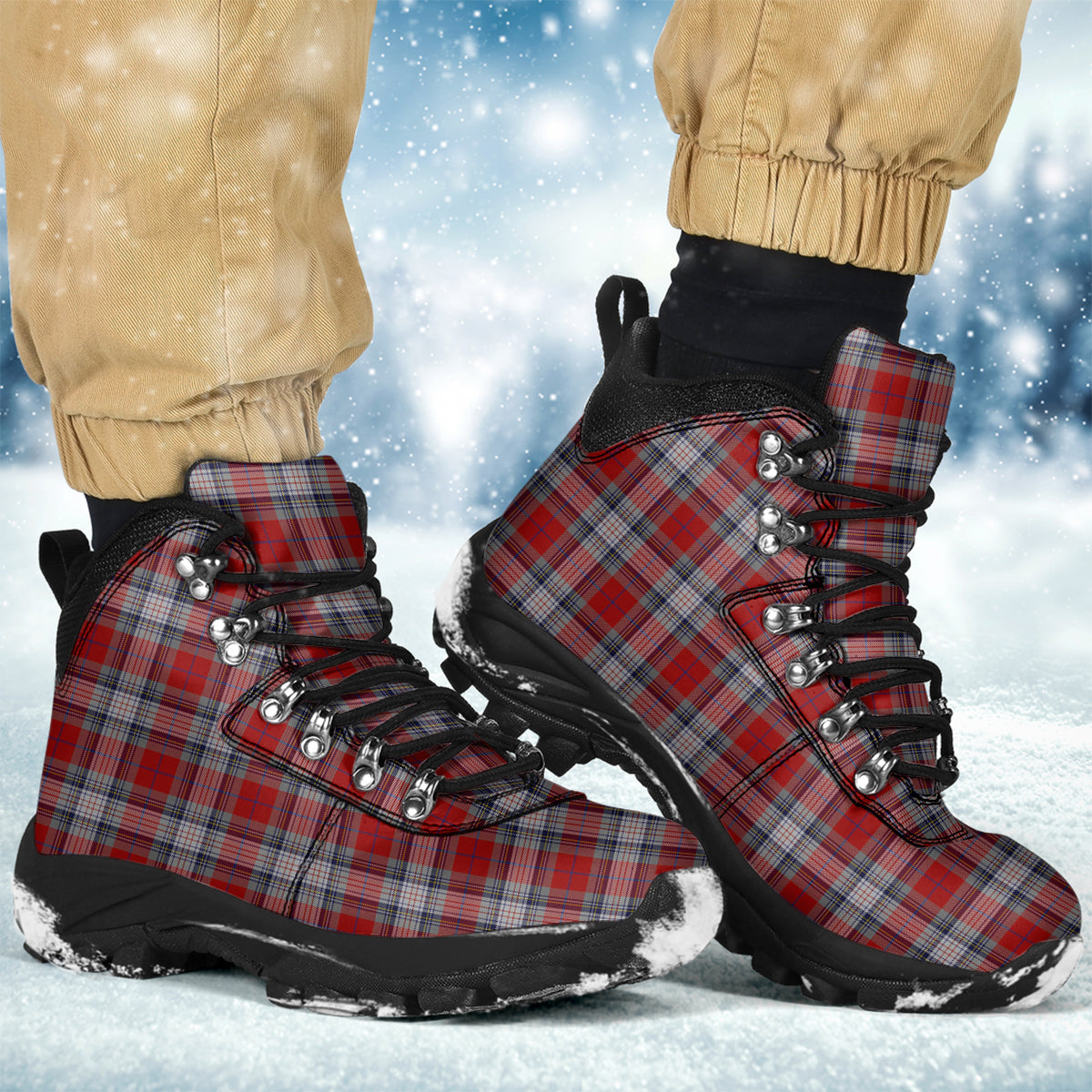 Warden Tartan Alpine Boots - Tartanvibesclothing