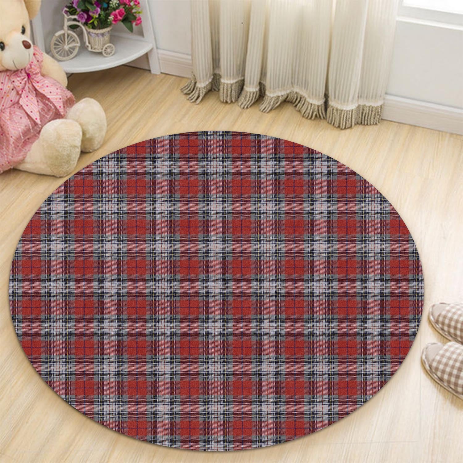 warden-tartan-round-rug