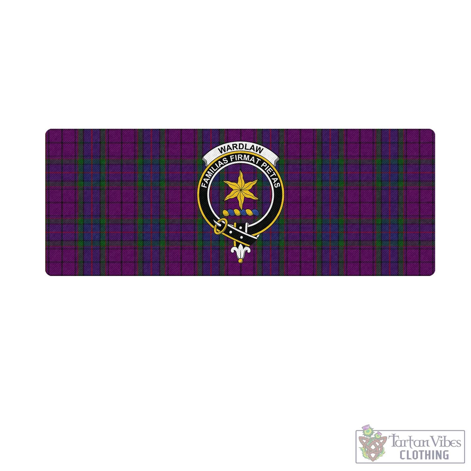 Tartan Vibes Clothing Wardlaw Tartan Mouse Pad with Family Crest