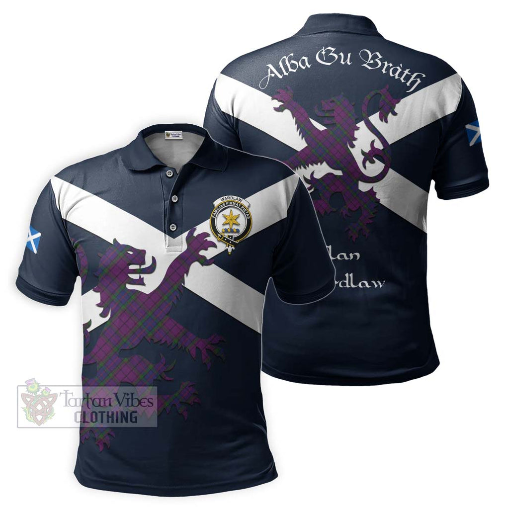 Tartan Vibes Clothing Wardlaw Tartan Lion Rampant Polo Shirt – Proudly Display Your Heritage with Alba Gu Brath and Clan Name