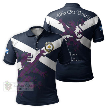 Wardlaw Tartan Lion Rampant Polo Shirt Proudly Display Your Heritage with Alba Gu Brath and Clan Name