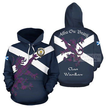 Wardlaw Tartan Lion Rampant Hoodie Proudly Display Your Heritage with Alba Gu Brath and Clan Name