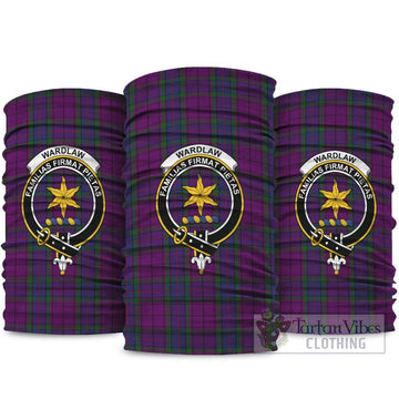 Wardlaw Modern Tartan Neck Gaiters, Tartan Bandanas, Tartan Head Band with Family Crest