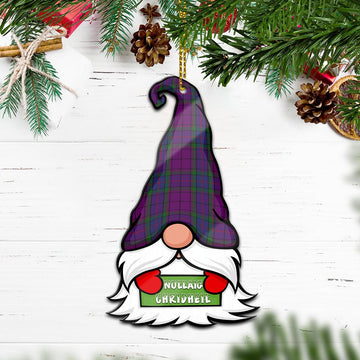 Wardlaw Gnome Christmas Ornament with His Tartan Christmas Hat