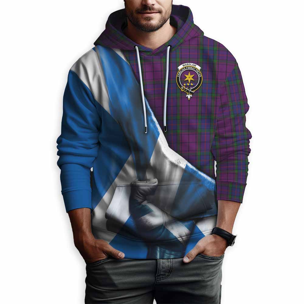 Tartan Vibes Clothing Wardlaw Tartan Hoodie with Family Crest Scotland Patriotic Style