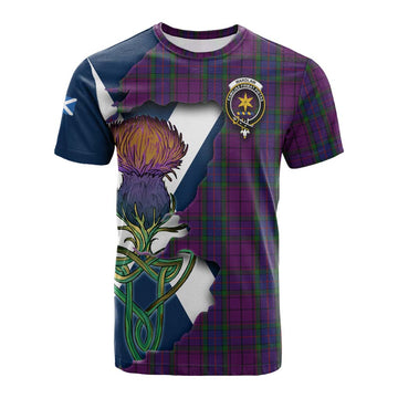 Wardlaw Tartan Family Crest Cotton T-shirt Scottish Thistle Celtic Inspired Kid's Shirt - Tartan Vibes Clothing