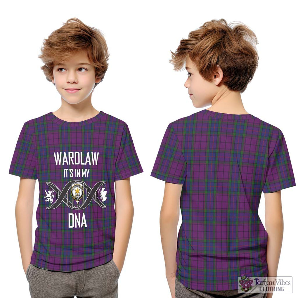 Wardlaw Tartan Kid T-Shirt with Family Crest DNA In Me Style Youth XL Size14 - Tartanvibesclothing Shop