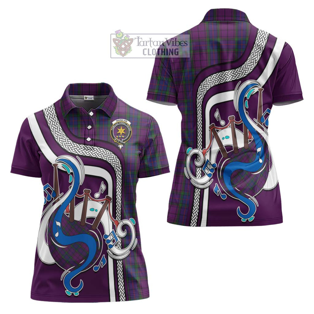 Wardlaw Tartan Women's Polo Shirt with Epic Bagpipe Style Women - Tartanvibesclothing Shop