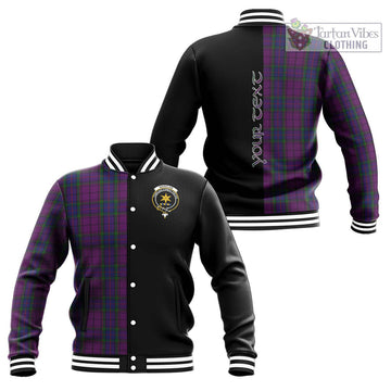 Wardlaw Tartan Baseball Jacket with Family Crest and Half Of Me Style