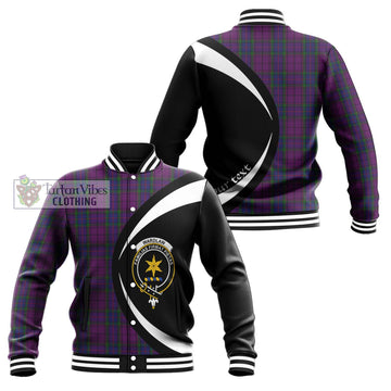 Wardlaw Tartan Baseball Jacket with Family Crest Circle Style