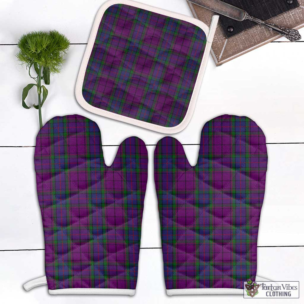 Wardlaw Tartan Combo Oven Mitt & Pot-Holder Combo 1 Oven Mitt & 1 Pot-Holder White - Tartan Vibes Clothing