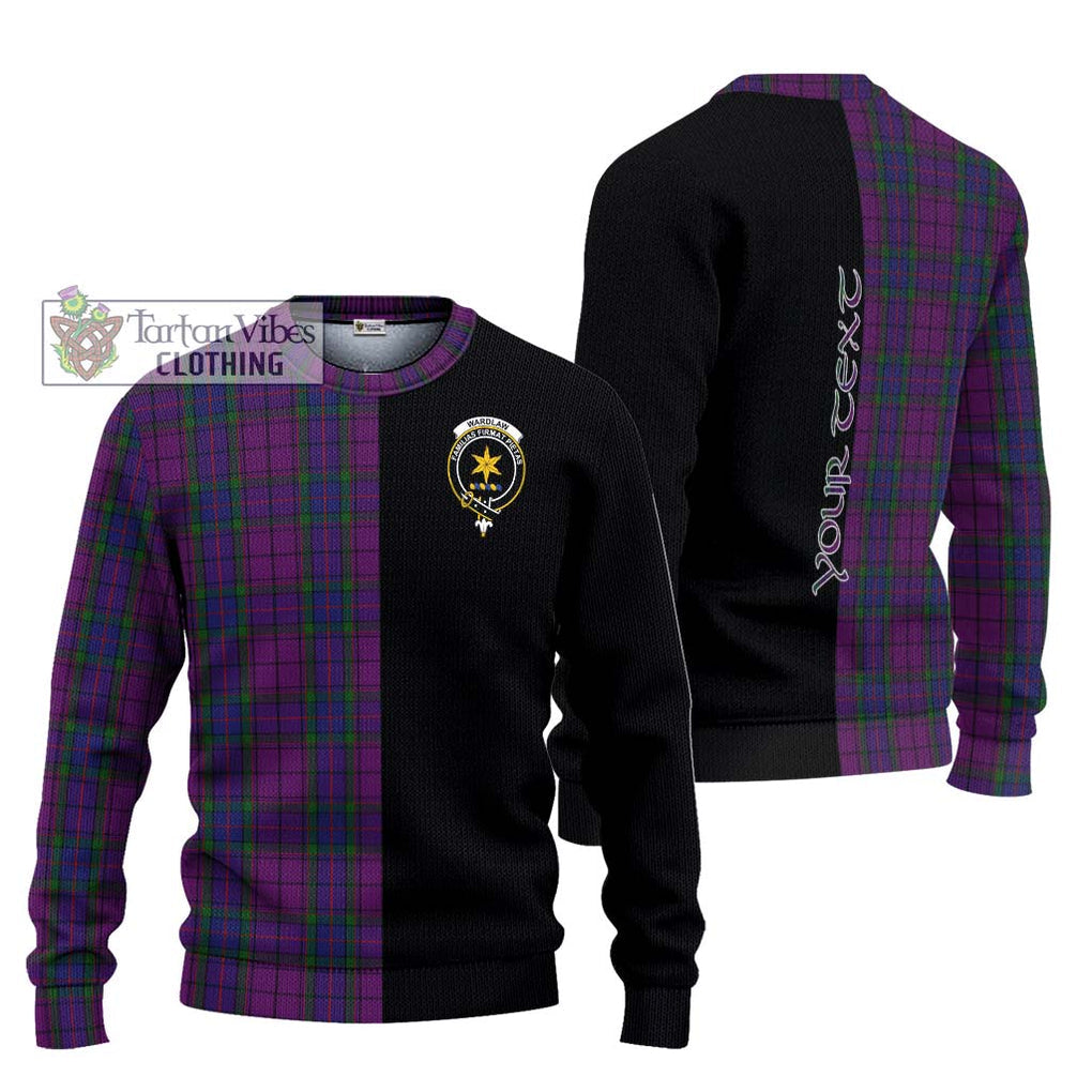 Wardlaw Tartan Knitted Sweater with Family Crest and Half Of Me Style Unisex - Tartanvibesclothing Shop